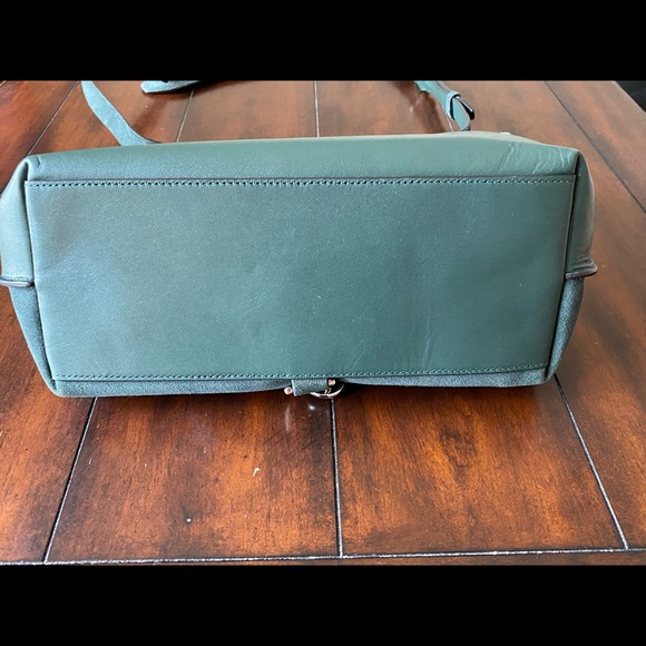 Rebecca Minkoff Stella Suede Satchel -Pine - Picture 14 of 14